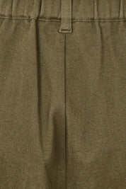 Product shot of the Need You In My Life Pants in colour Moss (Green), detail