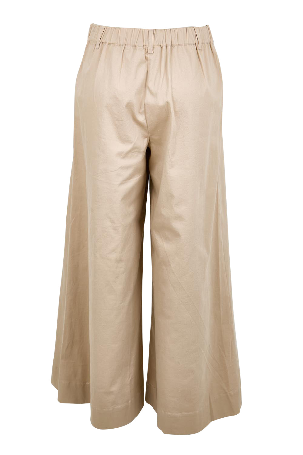 Product shot of the Need You In My Life Pants - Wheat in colour Wheat, from the back