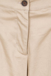 Product shot of the Need You In My Life Pants - Wheat in colour Wheat, showing detail