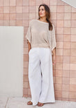 Need You In My Life Cotton Pants - White