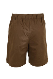 Product shot of the Need You In My Life Shorts – Chocolate in colour Chocolate, from the back