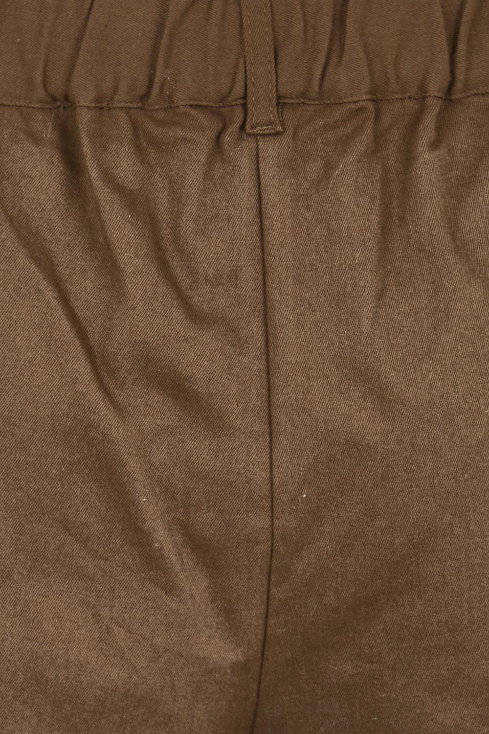 Product shot of the Need You In My Life Shorts – Chocolate in colour Chocolate, showing detail