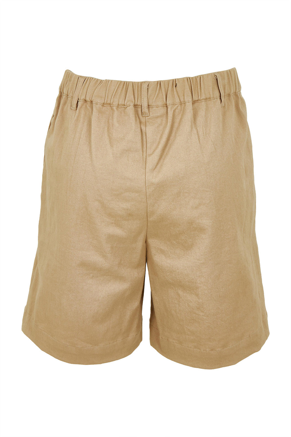 Product shot of the Need You In My Life Shorts in colour Sand, from the back
