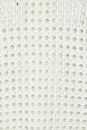 Product shot of the Love Language Cotton Vest in colour Milk (White), detail