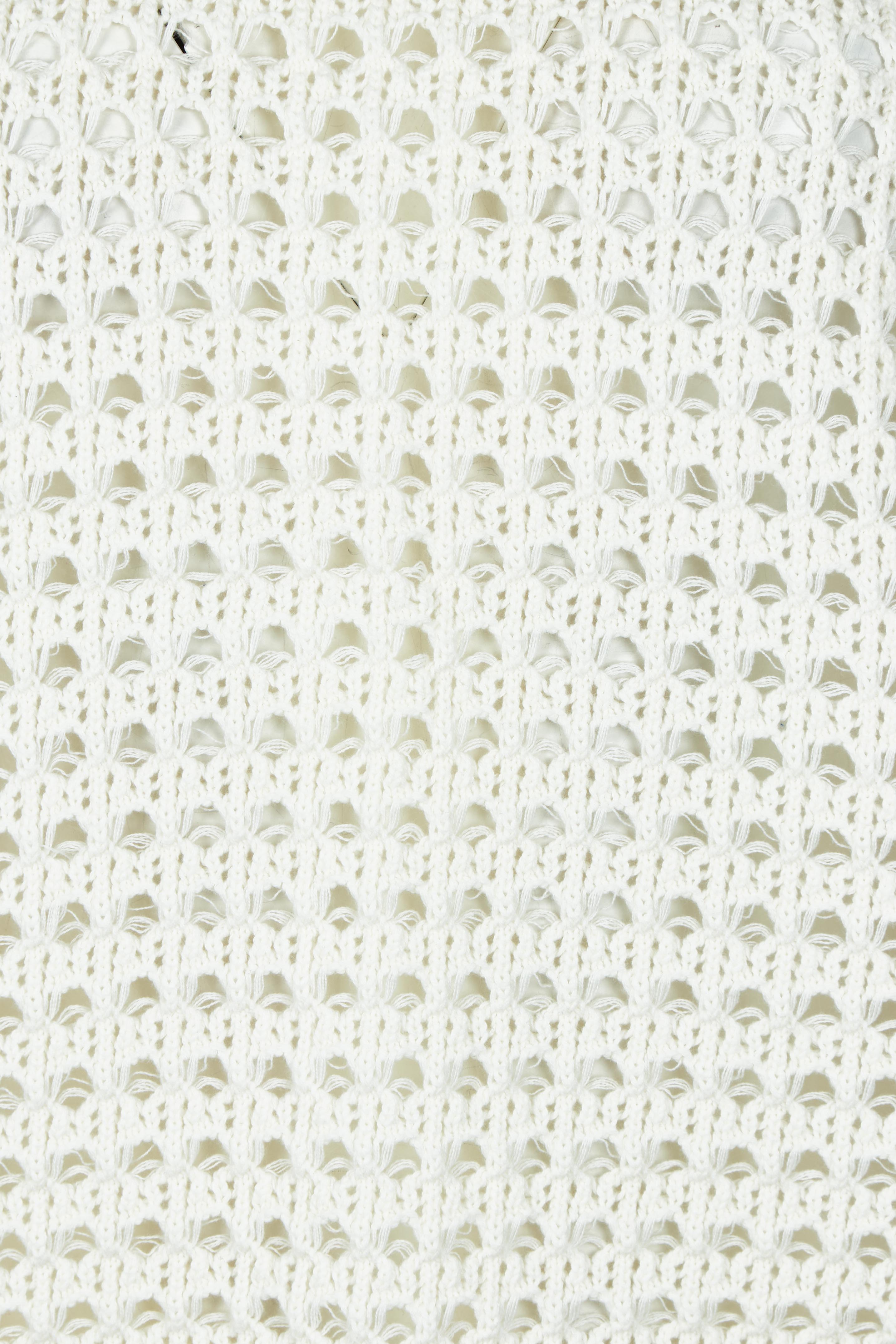 Product shot of the Love Language Cotton Vest in colour Milk (White), detail