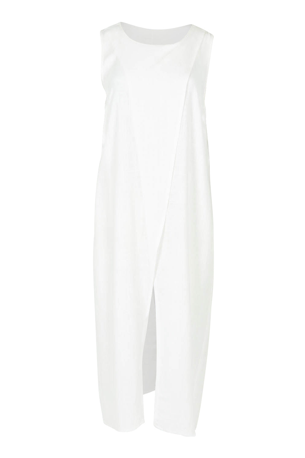 Product shot of the Flying Free Cotton Top in colour White (White), from the front