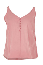 Product shot of the Sweetie Pie Cotton Top in colour Dustypink (Pink), from the front