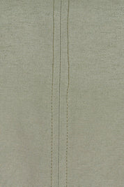 Product shot of the Striding Out Kimono Sleeve Top in colour Thyme (Green), detail