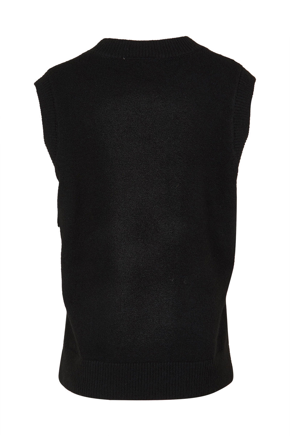 Preloved Found My Friend Recycled Knit Vest - Black