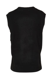 Preloved Found My Friend Recycled Knit Vest - Black