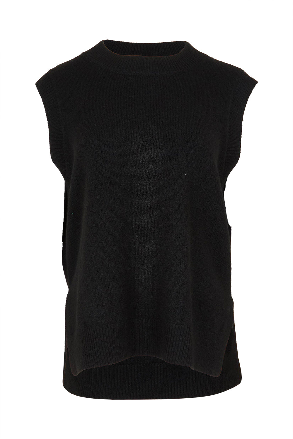 Preloved Found My Friend Recycled Knit Vest - Black