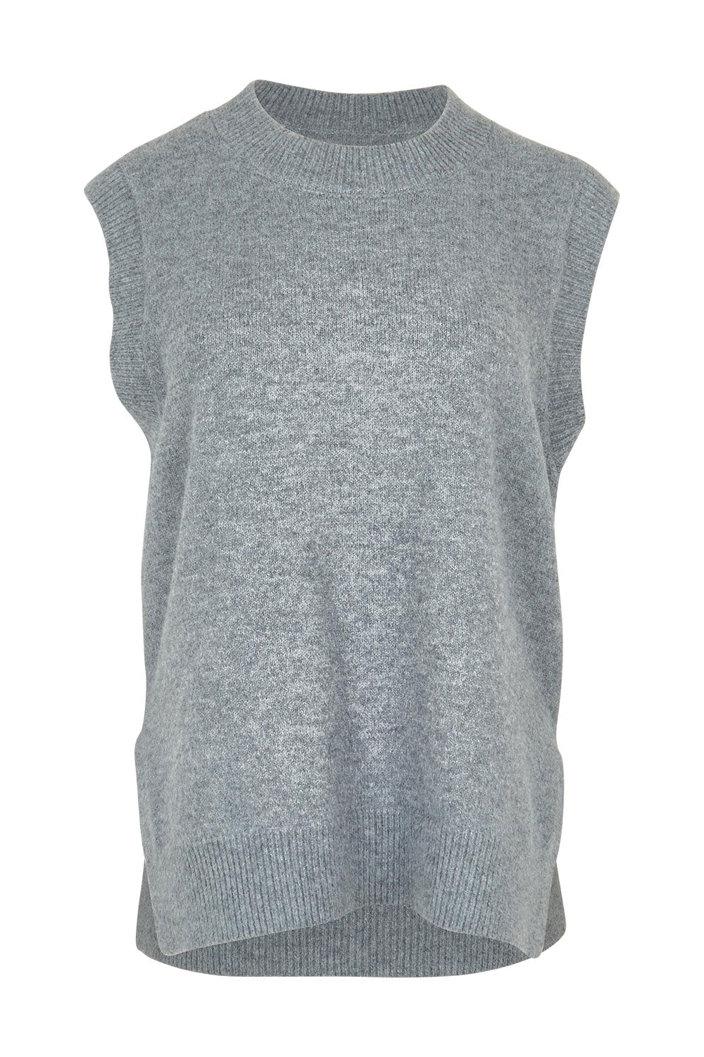 Preloved Found My Friend Recycled Knit Vest - Greymarle