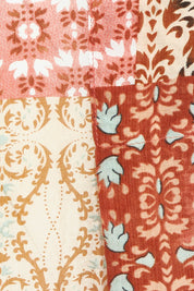 Product shot of the Happy Daze Shirt in colour Patch (Pink), detail