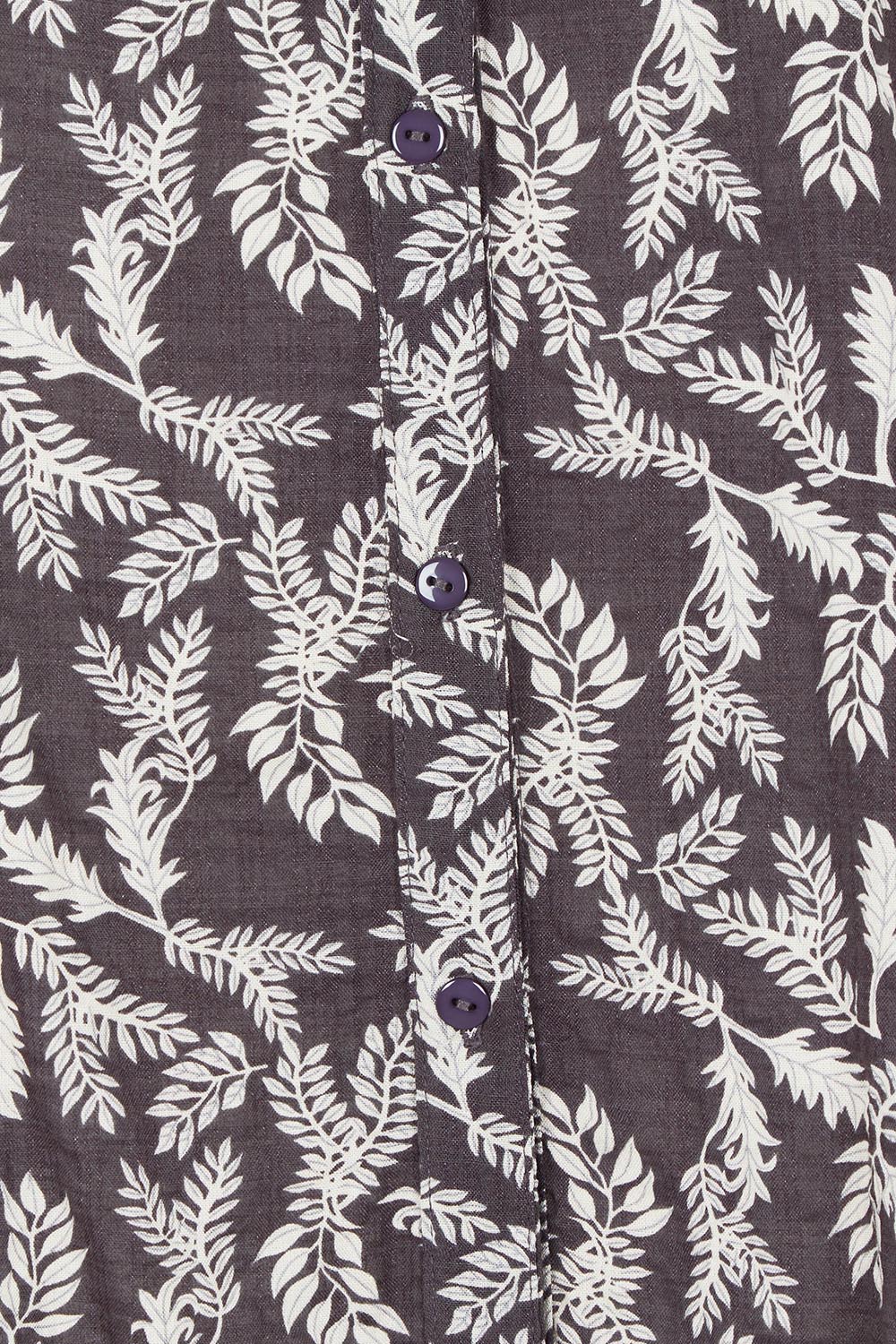 Product shot of the Easy On Me Blouse in colour Charcoal (Grey), detail
