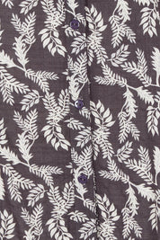 Product shot of the Easy On Me Blouse in colour Charcoal (Grey), detail