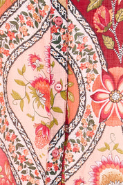Product shot of the Easy On Me Blouse – Rustfolk in colour Rustfolk, showing detail