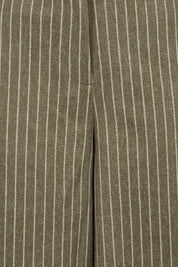 Product shot of the Walk This Way Wide Leg Pants in colour Chocstripe, detail