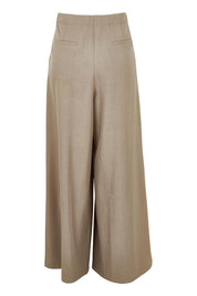 Product shot of the Always Ready Cross Front Wide Leg Pants in colour Rock, from the back