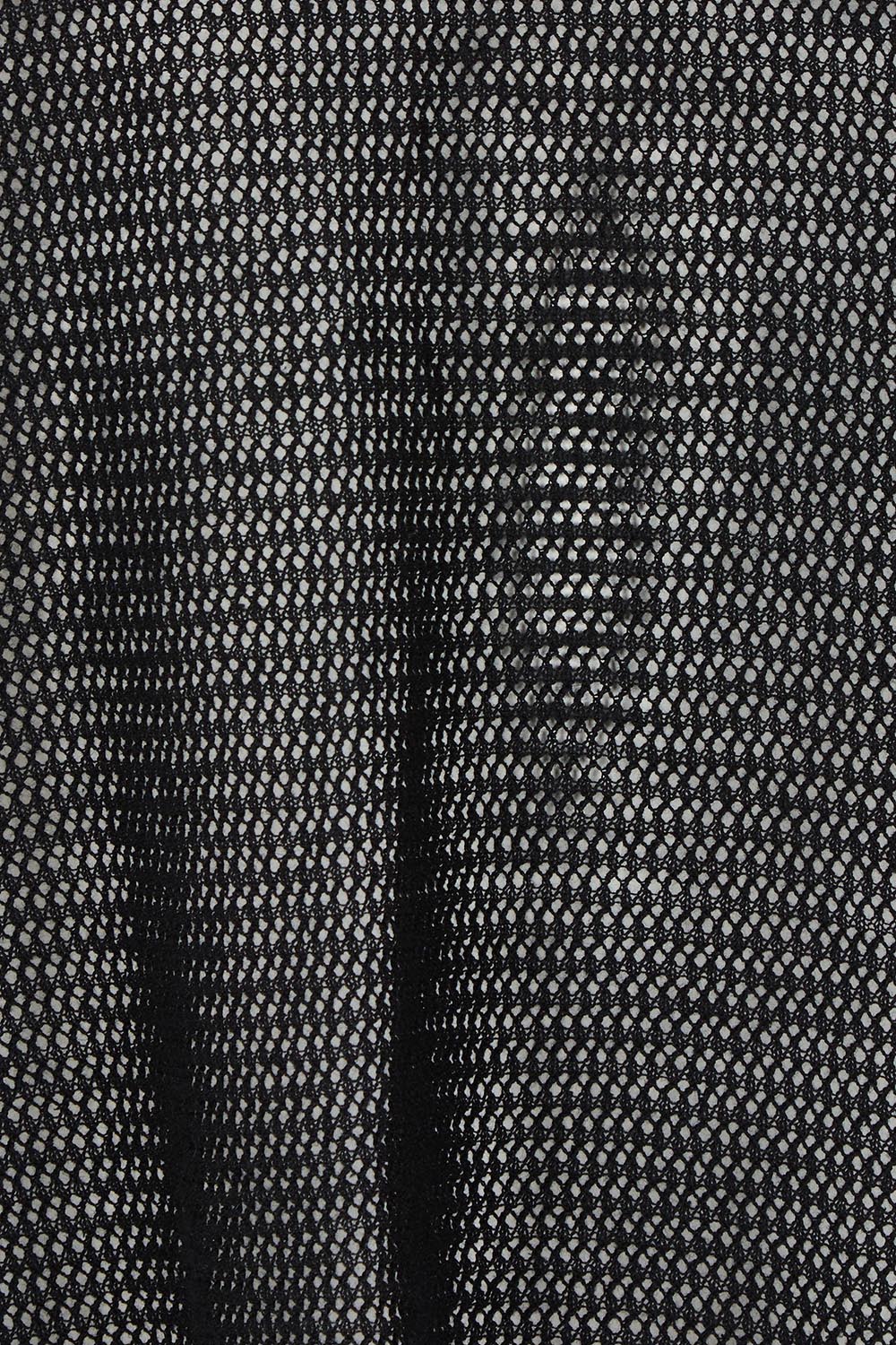 Product shot of the Evening Star Linen Blend Knit Jumper in colour Black (Black), detail