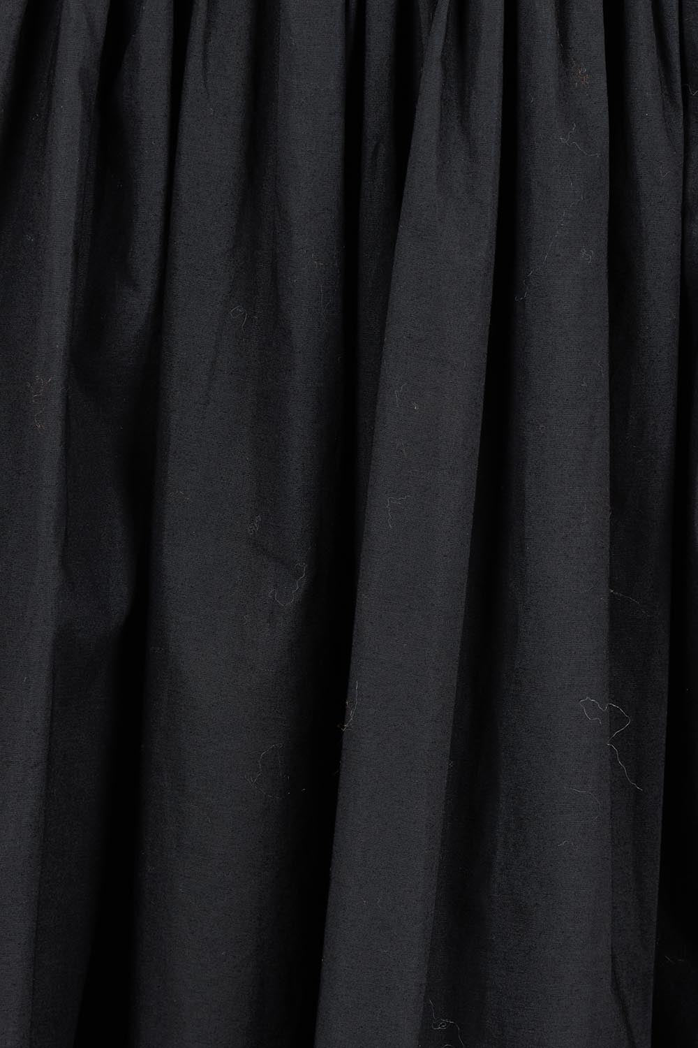 Product shot of the Sweet Intentions Long Sleeve V Neck Maxi Dress in colour Black (Black), detail