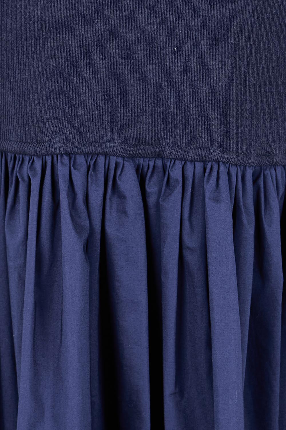 Product shot of the Sweet Intentions V Neck Maxi Dress – Navy in colour Navy, showing detail