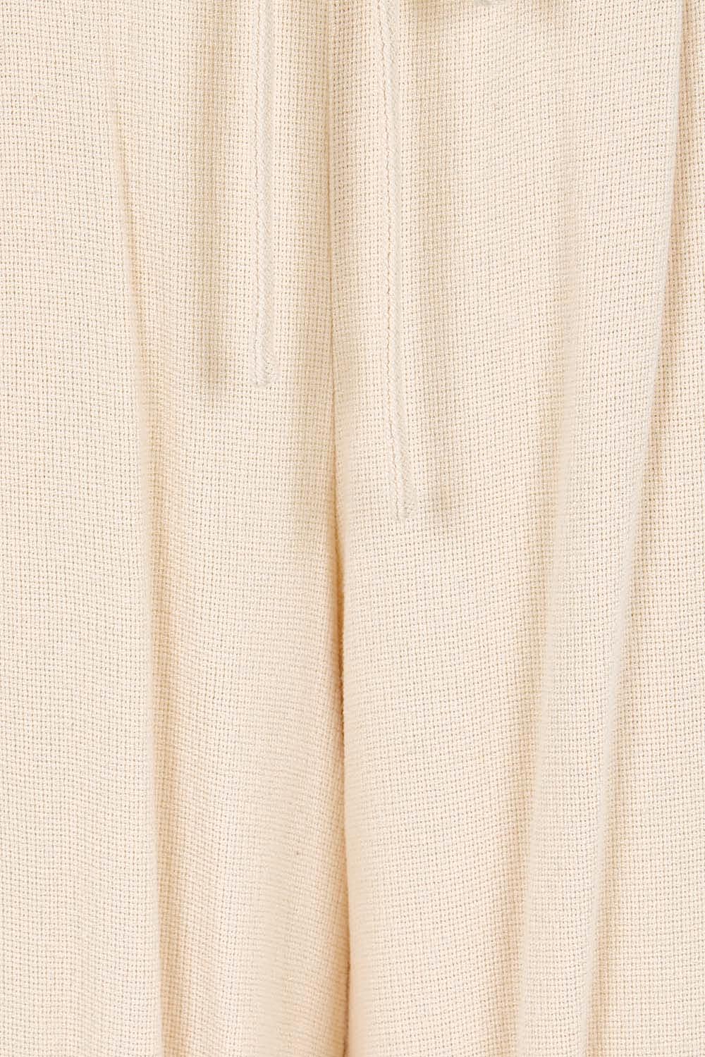 Product shot of the Summer Daze Pull On Linen Blend Knit Pant – Sand in colour Sand, showing detail