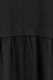 Product shot of the Casual Saturday Dress in colour Black (Black), detail