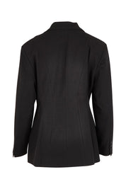 Product shot of the All The Right Moves Blazer in colour Black (Black), from the back