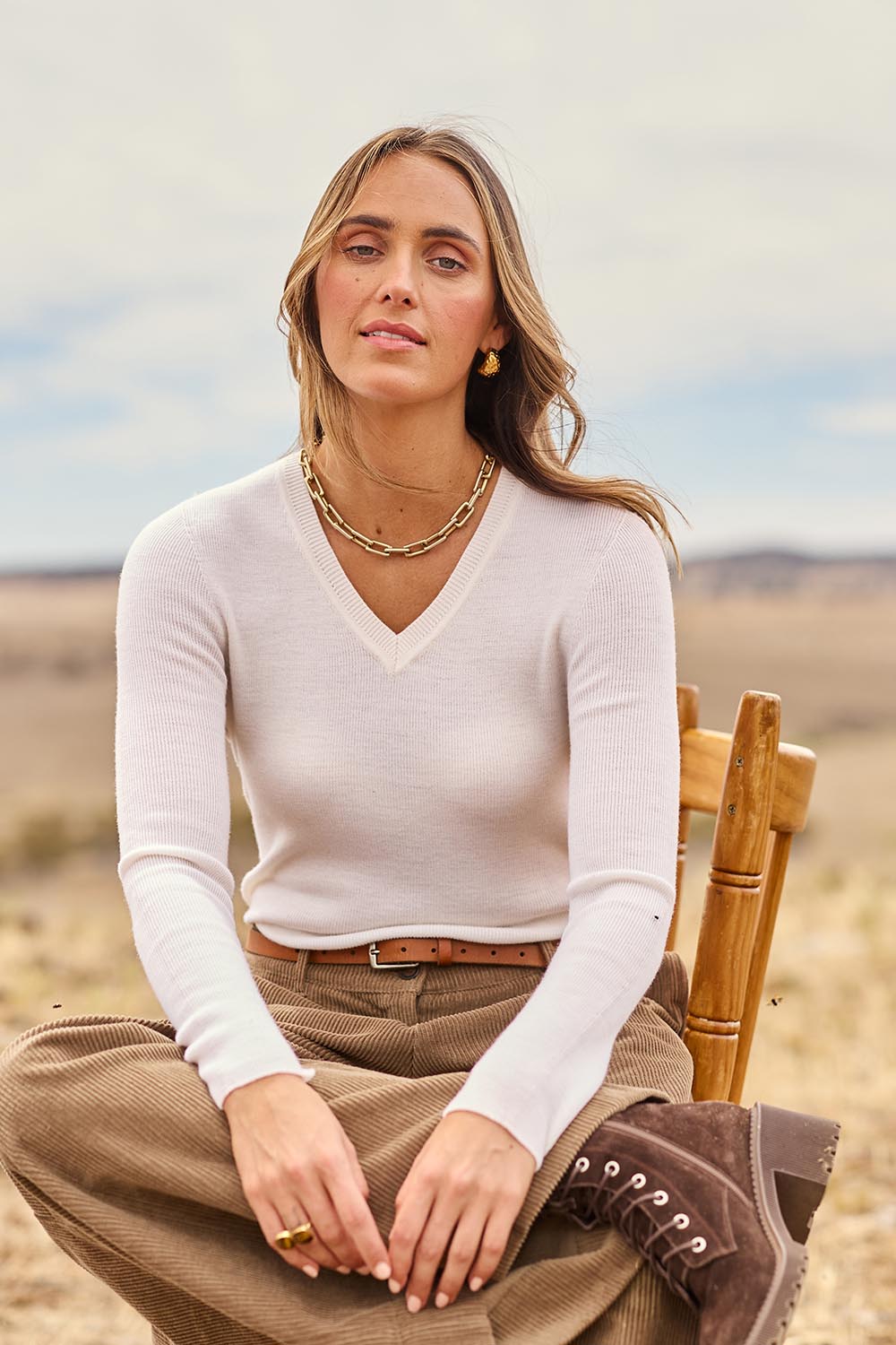 Seamless Love Wool Layer Top - Snow