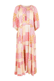 Product shot of the Love Letter Maxi Dress – Petalpatch in colour Petalpatch, from the front
