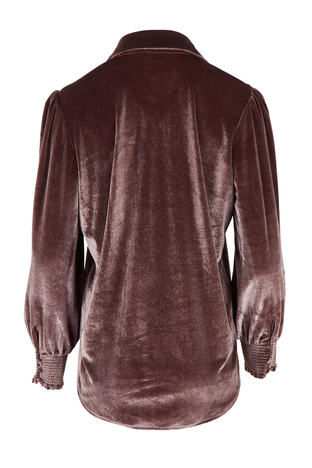 Love By Candlelight Velvet Shirt – Mocha