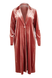 Love By Candlelight Velvet Longline Cardigan – Dustyrose