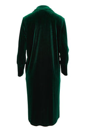 Love By Candlelight Velvet Longline Cardigan – Emerald