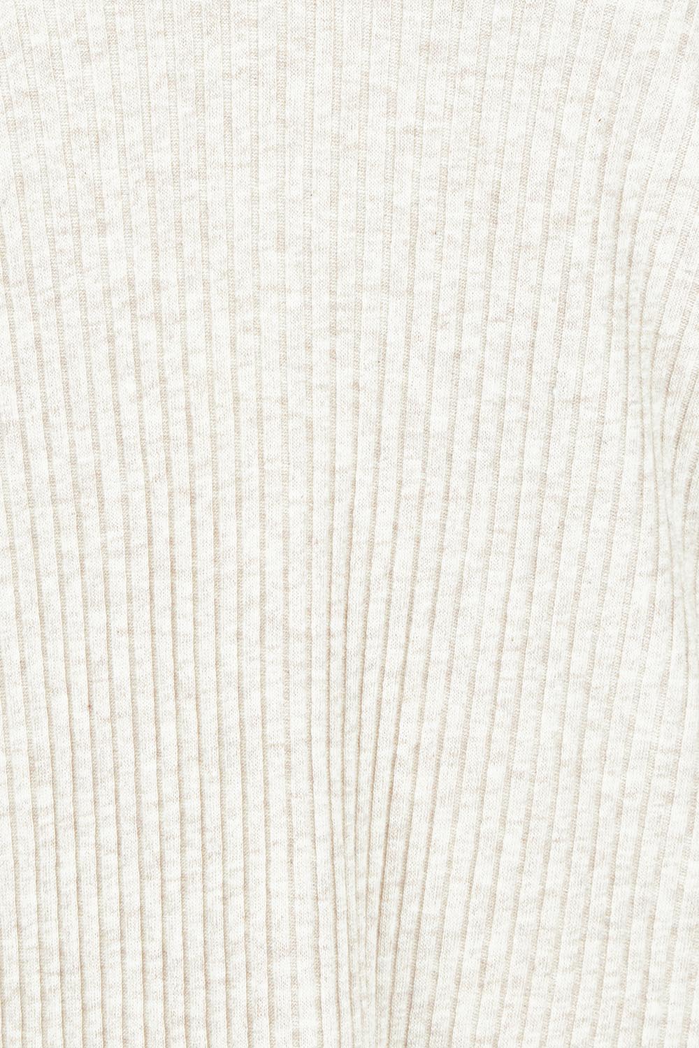 Easy Street Ribbed Long Sleeve Top – Sand