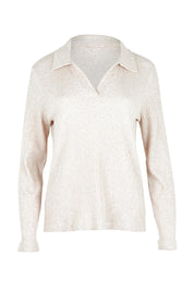 Easy Street Ribbed Long Sleeve Top – Sand