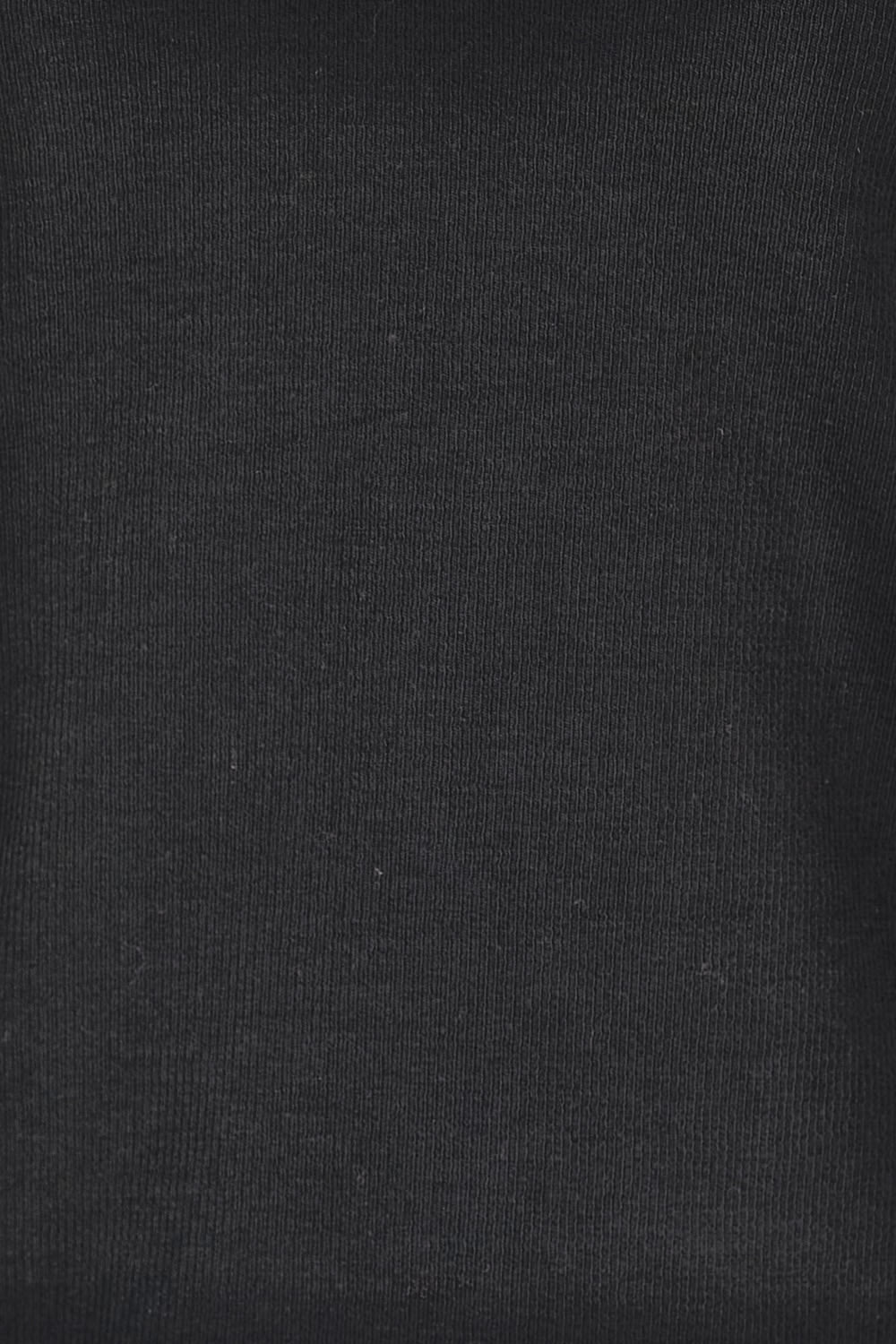 Product shot of the Sweet Intentions Deep V Neck Tank – Black in colour Black, showing detail