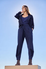 Button Me Up Ponte Pants – Darknavy