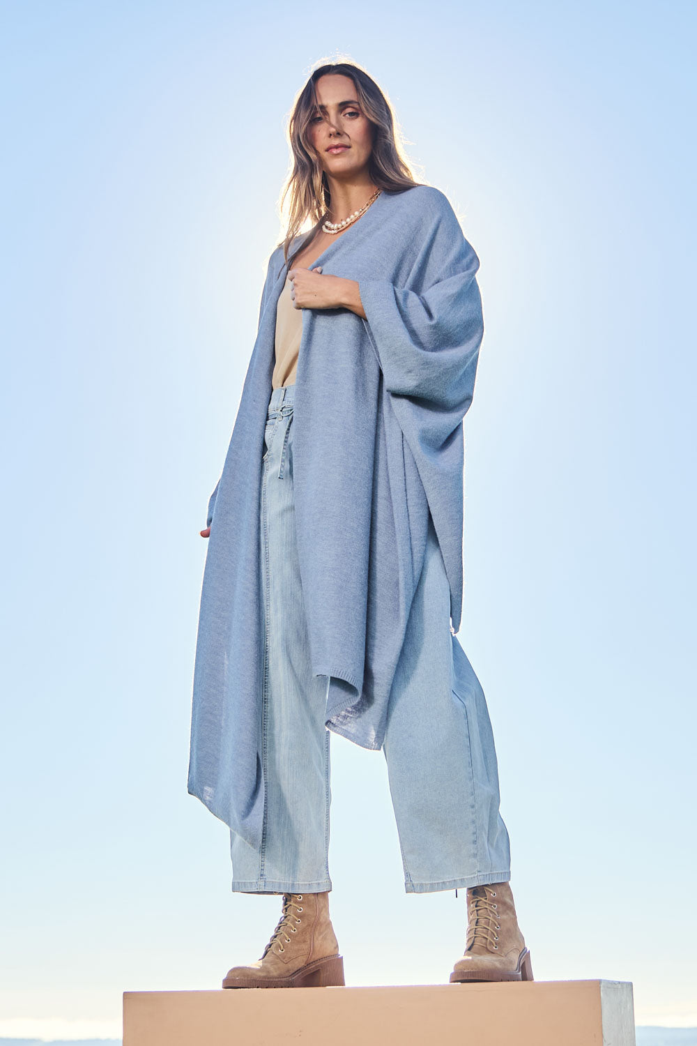 Wrap Me Up Knit & Barrel Leg Jeans