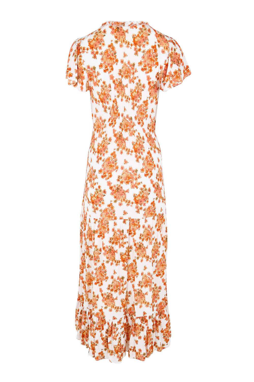 Product shot of the Love You Bunches Maxi Dress – Blossom in colour Blossom, from the back