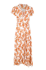Product shot of the Love You Bunches Maxi Dress – Blossom in colour Blossom, from the front