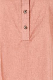 Product shot of the Perfect Tone Linen Cotton Top – Antique in colour Antique, showing detail