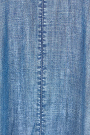 Product shot of the Perfect Day Lyocell Shift Maxi Dress – Denim in colour Denim, showing detail