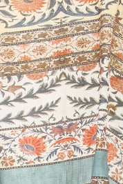 Product shot of the Marrakech Cape Top - Greenfleur in colour Greenfleur, showing detail