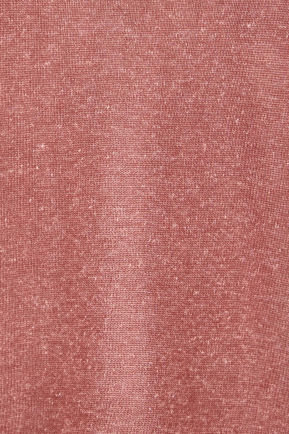 Product shot of the Golden Hour Knit Tank - Rosewood in colour Rosewood, showing detail