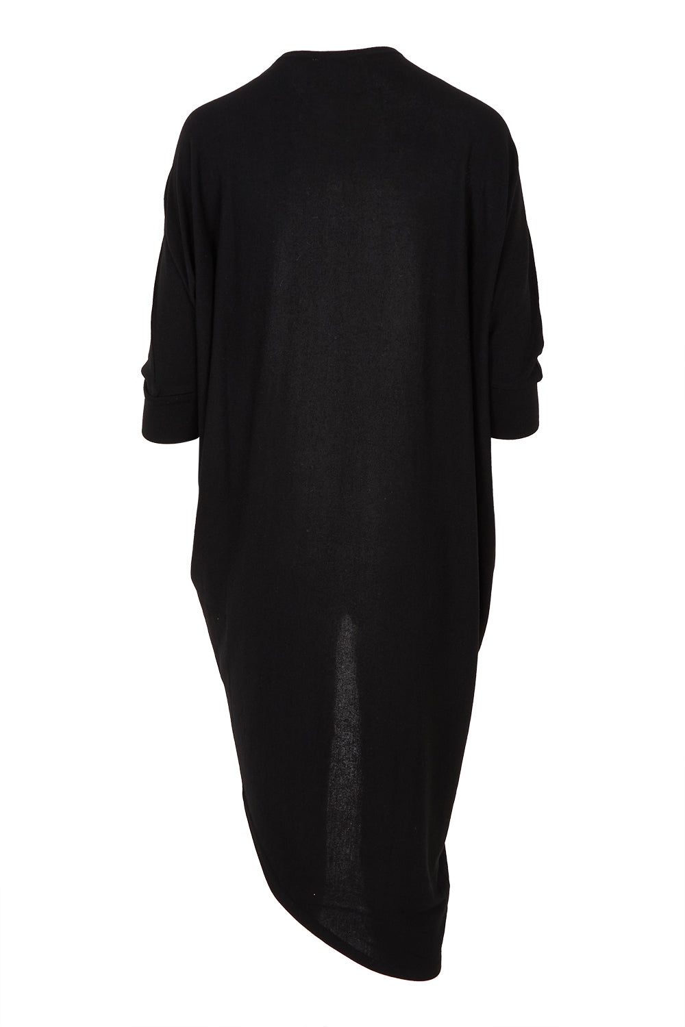 Product shot of the Falling For You Cardi in colour Black (Black), from the back