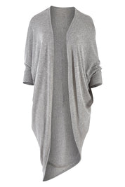 Product shot of the Falling For You Cardi in colour GreyMarle (Grey), from the front