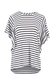 Butterfly Kisses Tee - NavyStripe