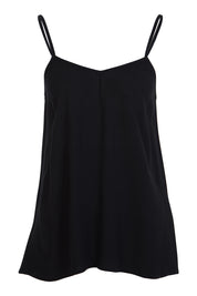 Product shot of the Runaway Top in colour JetBlack (Black), from the front