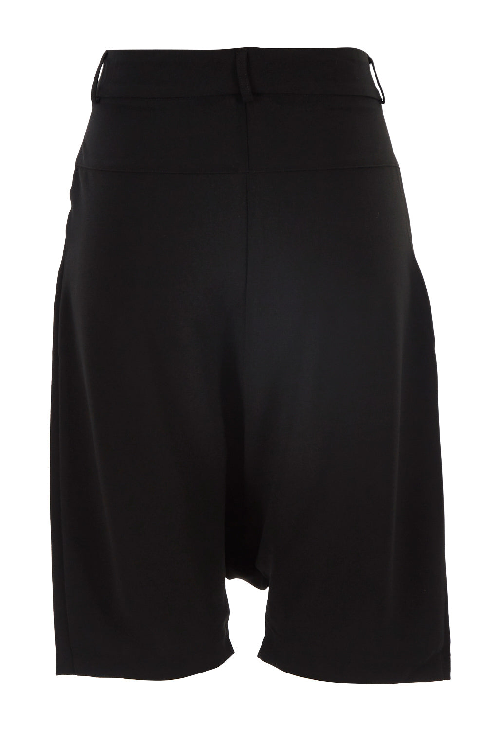 Product shot of the Moped Cruising Shorts in colour Black (Black), from the back