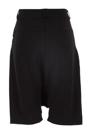 Product shot of the Moped Cruising Shorts in colour Black (Black), from the back